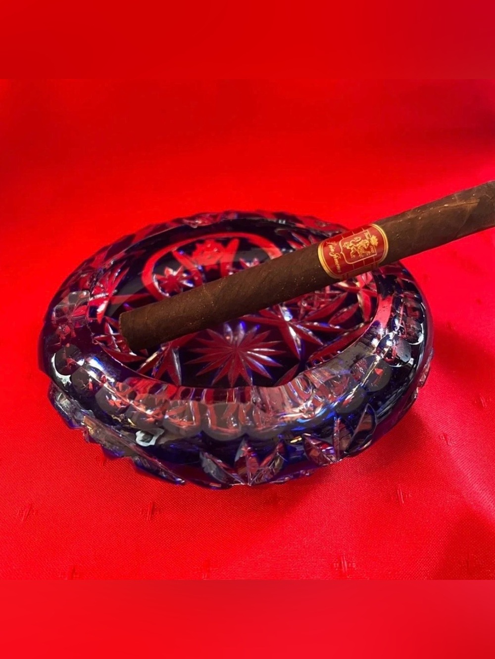 Vintage Crystal Ashtray